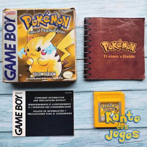 Pokemon Yellow Nintendo Game Boy Completo